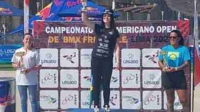 Photo of Katherine Díaz se colgó bronce en el open suramericano de BMX freestyle