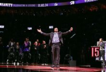 Vince Carter fue homenajeado en el Scotiabank Arena de Toronto