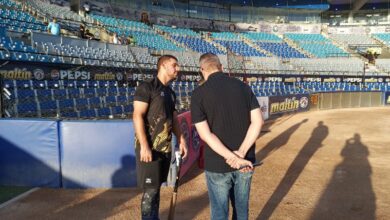 René Pinto se siente a gusto en la cueva de Leones del Caracas