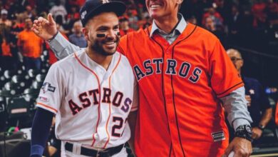 José Altuvve (izquierda) y Craig Biggio (derecha) han jugado para Astros de Houston