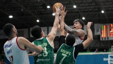 Materán jugó en el revés de Pato Basquete