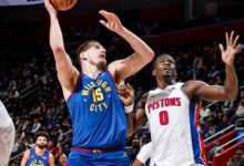 Nikola Jokic brilló para Nuggets de Denver