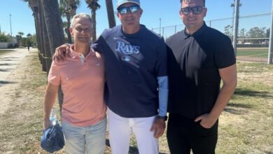 Alejandro Freire (centro) se reunió con Héctor Arias (izquierda) y Federico Rojas (derecha) en Estados Unidos