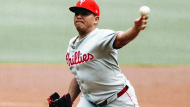 Ranger Suárez tiene récord de 7-2, tras ganat el duelo en Truist Park