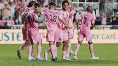 Telasco Segovia (centro), uno de los seis representantes venezolanos en el Mundial, jugará con CF Inter Miami
