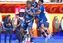 Jhonder Cádiz (primero de izquierda a derecha) fue la figura del Pachuca