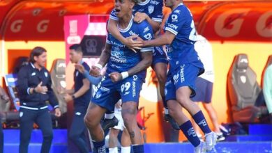 Jhonder Cádiz (primero de izquierda a derecha) fue la figura del Pachuca