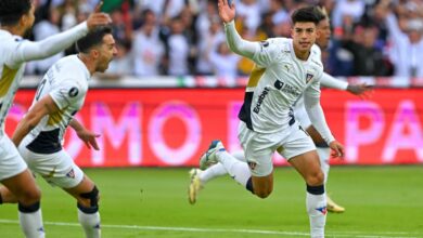 Gabriel Villamil anotó uno de los goles de LDU de Quito frente a Botafogo
