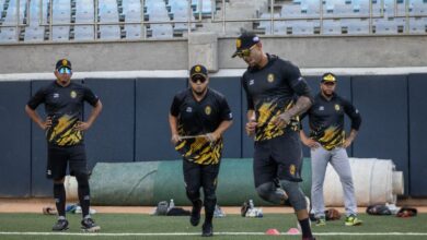 Leones del Caracas entrenó en el Fórum La Guaira