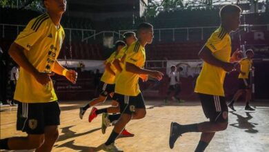 Los jugadores de Venezuela entrenan en Caracas