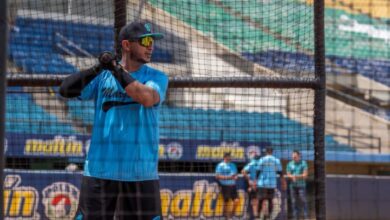 Henry Rodríguez practicó en el estadio Nueva Esparta de Porlamar