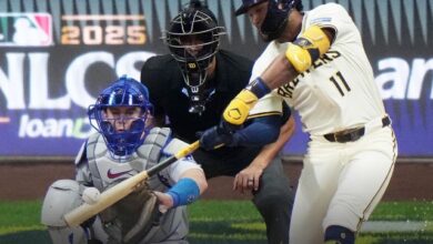 Jackson Chourio sacó la pelota en el American Family Field