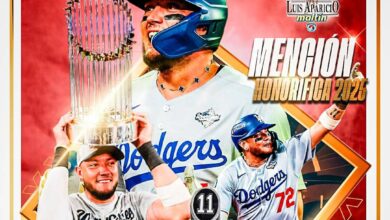 Miguel Rojas recibirá una mención honorífica del premio Luis Aparicio, tras ganar la Serie Mundial