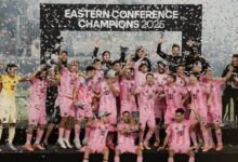 Telasco Segovia festejó con el resto de Inter Miami CF la conmquista del título de la Conferencia Este