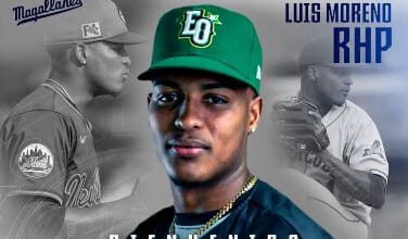 Luis Moreno, de 26 años de edad, trabajará con Navegantes del Magallanes en el resto del curso de la LVBP