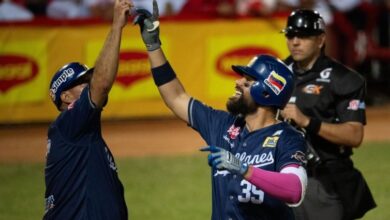 Renato Núñez disparó tres jonrones en el estadio Antonio Herrera Gutiérrez de Barquiisimeto