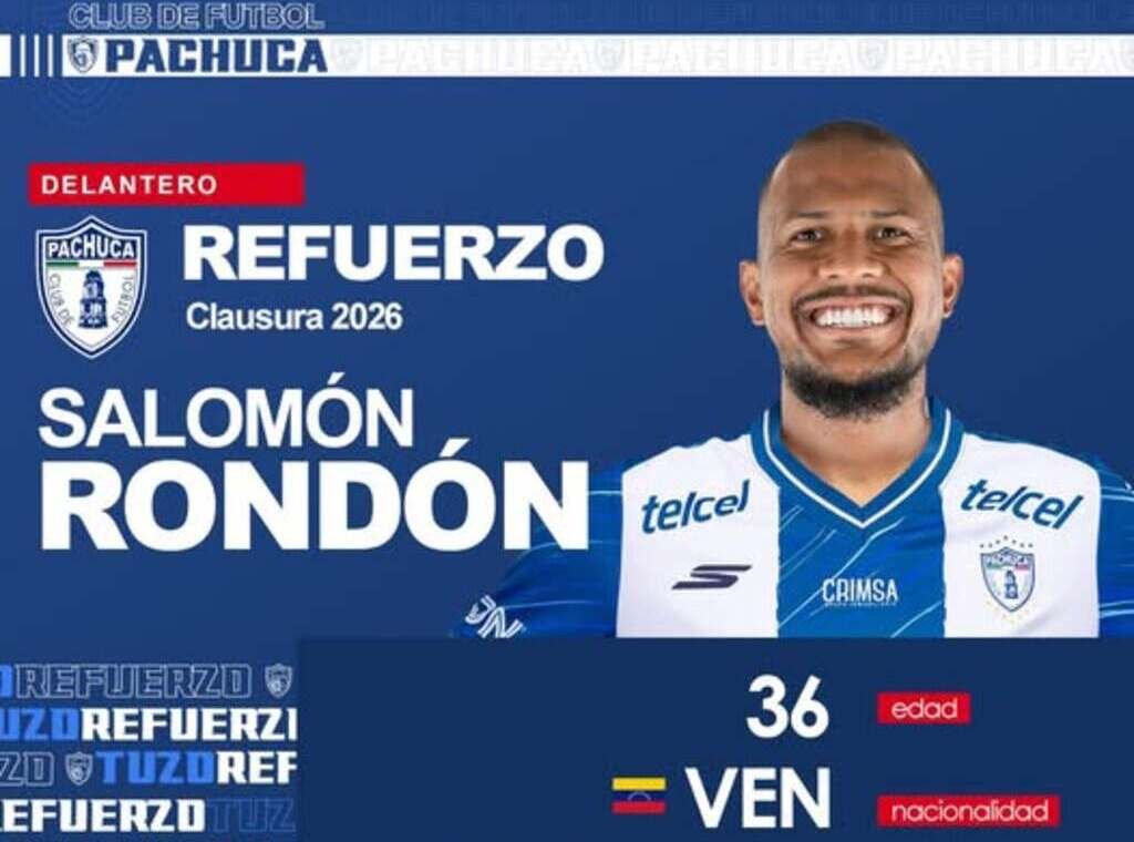 Pachuca hace oficial el regreso de Salomón Rondón - Sports Venezuela