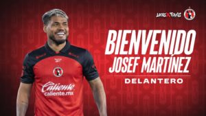 Josef Martínez es el nuevo jugador de Xolos de Tijuana
