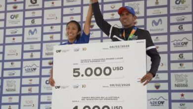 Ortiz (izquierda) y Castelblanco (derecha) fueron los vencedores del Maratón CAF
