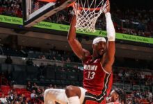 Bam Adebayo fue la figura de la reciente jornada de la NBA con su potente ofensiva