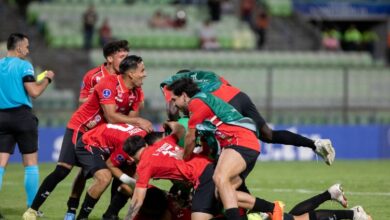 Caracas FC celebró su pase a la fase de grupos de la Copa CONMEBOL Libertadores en el estadio Olímpico de la UCV, en Caracas
