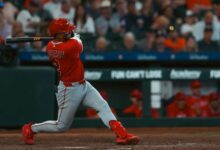 Oswald Peraza tuvo una buena jornada con el madero en el Daikin Park