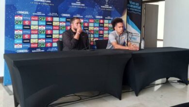 Daniel Farías y Maurice Cova, entrenador y volante del Carabobo FC, respectivamente, esperan un gran juego frente a Blooming en Valencia