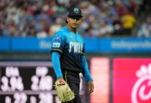 Jesús Luzardo tuvo una mala salida en el Citizens Bank Park
