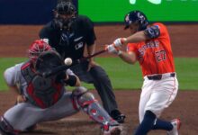 José Altuve disparó un jonrón en el Daikin Park