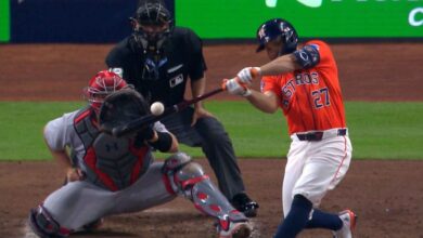 José Altuve disparó un jonrón en el Daikin Park