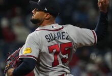 Robert Suárez es una grantía para el relevo de Bravos de Atlanta