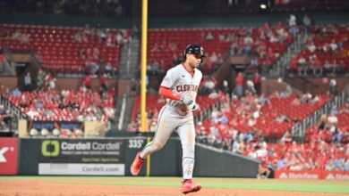 Brayan Rocchio disparó un jonrón en San Luis