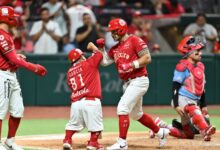 Franklin Barreto disparó dos jonrones y fue la figura de Diablos Rojos de México