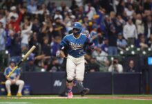 William Contreras bateó un jonrón en el American Family Field
