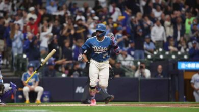 William Contreras bateó un jonrón en el American Family Field