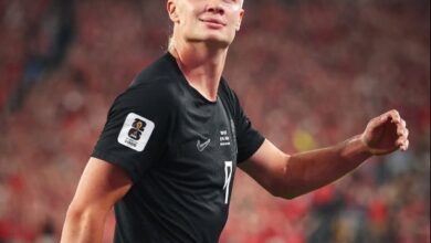 Erling Haaland logró un doblete el lunes frente a Senegal