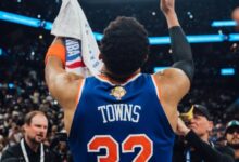 Karl-Anthony Towns fue la figura de Knicks en su épica batalla frente a Spurs en San Antonio