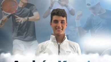 Andrés Krauter fue un joven que destacó en el tenis nacional