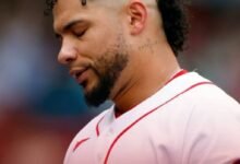 Willson Contreras sufrió una distensión en el isquiotibial de la pierna izquierda.