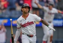 Brayan Rocchio copó la escena en el Progressive Field, donde bateó dos jonrones frente a Detroit