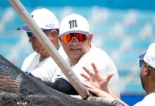 Eliézer Alfonzo asistió a los entrenamientos de Magallanes