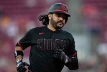 Eugenio Suárez bateó un jonrón en el Great American Ball Park