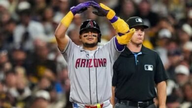 Gabriel Moreno conectó un par de hits en Petco Park