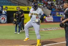 Leandro Cedeño pegó un jonrón de tres carreras en el duelo y fue la bujía de Leones frente a Bravos